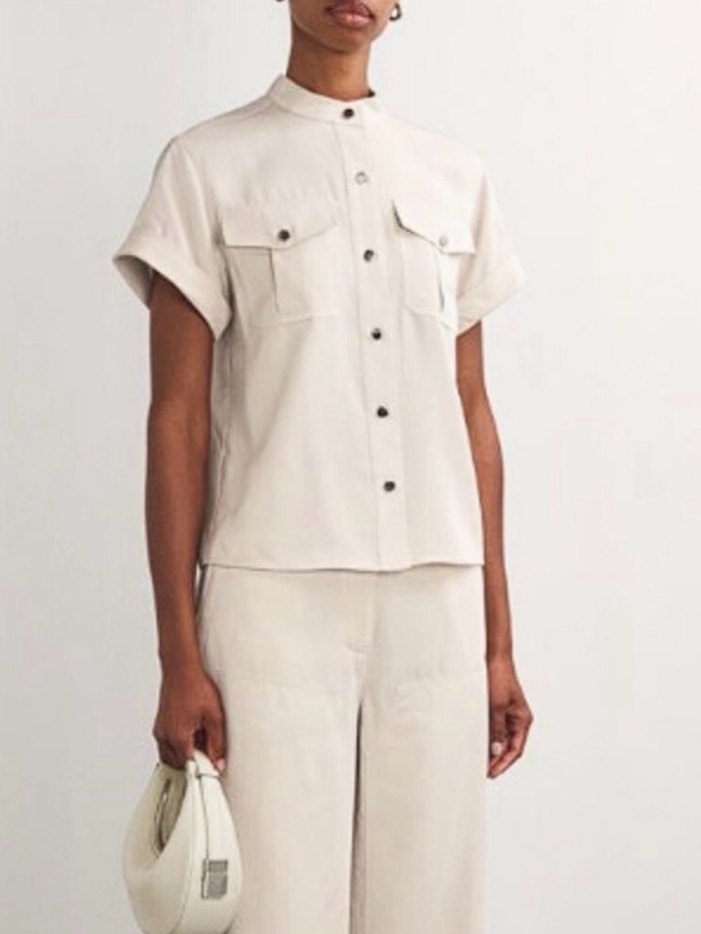 Theory Military Shirt in Fluid Twill - Never worn